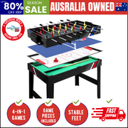 4-in-1 Games Table Soccer Foosball Pool Table Tennis Air Hockey Home Party Gift