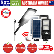 80 Led Solar Street Light 90W Flood Motion Sensor Outdoor Wall Lamp X2