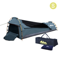 Weisshorn Biker Single Swag Camping Swag Canvas Tent - Navy