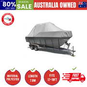 17-19Ft Boat Cover Trailerable Jumbo 600D Marine Heavy Duty