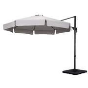 Outdoor Umbrella 3m Base Cantilever Beach Stand Sun Roma 360Degree Grey