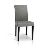 Set of 2 Fabric Dining Chairs - Grey