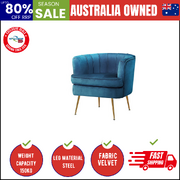 Armchair Velvet Blue Norvia