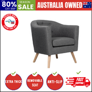 Armchair Tub Chair Grey Adora