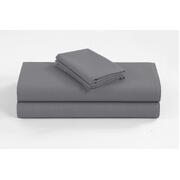 Linen 1200Tc Organic Cotton Single Grey Bed Sheet Set