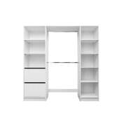 2M Walk In Wardrobe Kit - Fluted