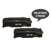 Hp Compatible 2 X Ce255A #55A Black Generic Toner