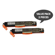 Hp Compatible 2 X Ce310A #126A Cart329 Black Premium Generic Toner