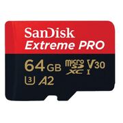 SANDISK 64GB SanDisk Extreme Pro microSDHC SQXCY V30 U3 C10 A2 UHS-1 170MB/s R 90MB/s W 4x6 SD Adaptor Android Smartphone Action Camera Drones