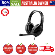 K800 Usb Headset With Microphone - 120° Rotation, Leather Padded Ear Cups