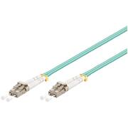 Fibre Patch Cable Multimode LC to LC OM3 Aqua 0.5m