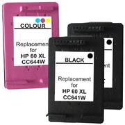 HP Compatible 60XL Remanufactured Inkjet Cartridge Set #2 3 Cartridges