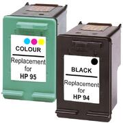 Hp Compatible #94 Remanufactured Inkjet Cartridge Set #1 2 Cartridges