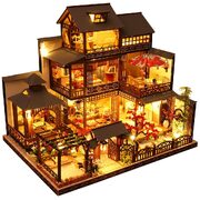 Dollhouse Miniature Kit With Furniture, Dust Proof, And Music - Giant Asia (1:24 Scale)