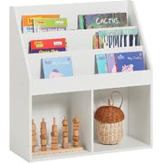 Kids Shelving Unit 3 Shelves 2 Compartments