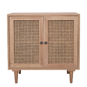 Natura Rattan Buffet Sideboard Storage Cabinet Hallway Table With 2 Doors