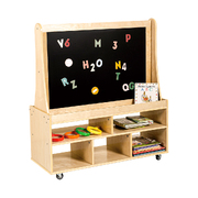 Kids Magnetic Standing Easel White and Black Board