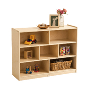 7 Cubby Storage Cabinet Kids Bookcase Organiser - H76cm