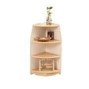 Goteborg Kids 3 Tier Corner Shelf Wooden Storage Cabinet