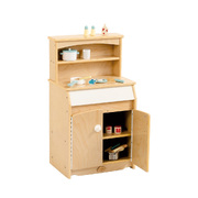 Kids Wooden Play Kitchen Cupboard - H83cm