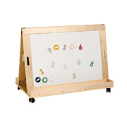  Kids Magnetic Standing Easel White and Black Board