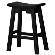 Solid Mahogany Kitchen Counter Stool (Black)