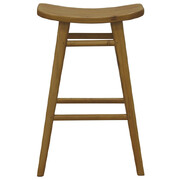 Oval Solid Timber Counter Stool (Caramel)