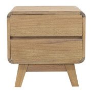 2 Drawer Bedside Table (Natural)