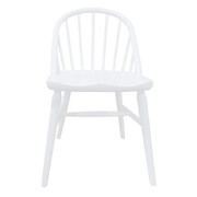 2x Solid Oak Dining Chair -(White)