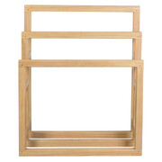 Solid White Cedar Wood Towel Stand (Natural)