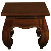 Solid Mahogany Timber Lamp Table (Mahogany)