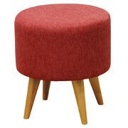 Round Ottoman (Cherry Red)