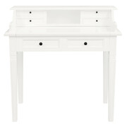 Winston 6 Drawer Solid Timber Writing Desk (White)