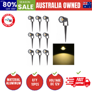 10Pcs 12V Led Waterproof Garden Spotlights Flood Lights