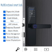 Tuya Home Wifi Smart Door Lock Fingerprint, Card, Password