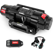 Heavy-Duty 6000lbs Electric Winch - 12V Synthetic Rope