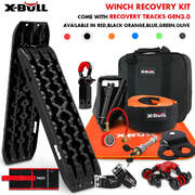 Winch Recovery Kit with Mini Recovery TracksBoards Snatch Strap Off Road 4WD