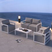 Elegant White Outdoor Lounge Set