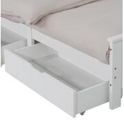 Wooden Bed Frame Storage Trundle Drawers-White(Only Drawers)