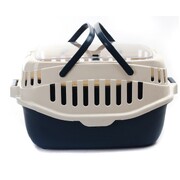 Medium Pet Crate Carrier Cage With Mat (Blue)