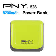 PNY POWER BANK 52S GREEN 5200MAH 2 USB OUTPUT