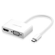 UGREEN Type C to HDMI+VGA Converter White (50510)