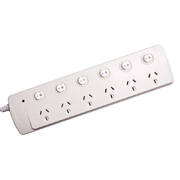 6 Way Powerboard with Individual Switches 