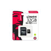 KINGSTON  Canvas Select:MicroSD 32GB , 80MB/s read and 10MB/s write with SD adapter SDCS/32GB