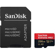 SANDISK  SDSQXCZ-256G-GN6MA TF Extreme PRO A2 V30 UHS-I/U3 170R/90W WITH SD ADAPTER