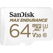 Max Endurance Microsdxc Card Sqqvr 64G (30 000 Hrs) Uhs-I C10 U3 V30