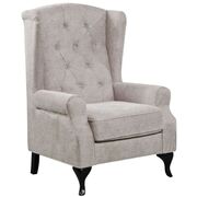 Back Chair Sofa Chesterfield Armchair Fabric Uplholstered - Beige