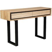Console Hallway Entry Table 120Cm Solid Messmate Timber Wood - Natural