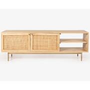 Etu Entertainment Tv Unit 147Cm Solid Mango Wood Rattan Furniture