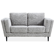 2 Seater Sofa Fabric Uplholstered Lounge Couch - Pepper